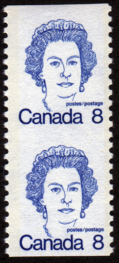 Canada Unitrade #604vi Imperforate Vertical Pair