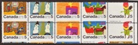 canada523a stamp pane misperforation